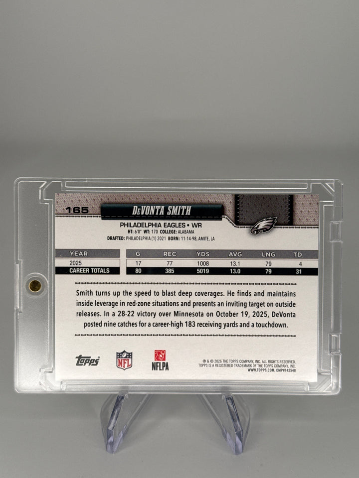 DeVonta Smith 2026 Topps Flagship True Photo SSP Variation