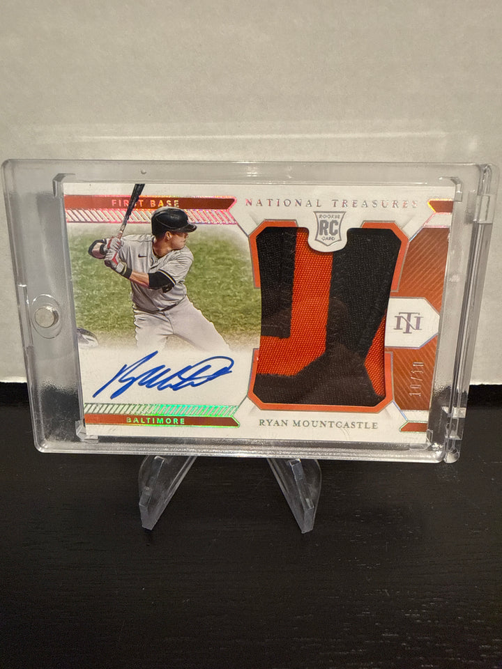 Ryan Mountcastle 2021 Panini National Treasures Rookie Patch Auto, 10/10