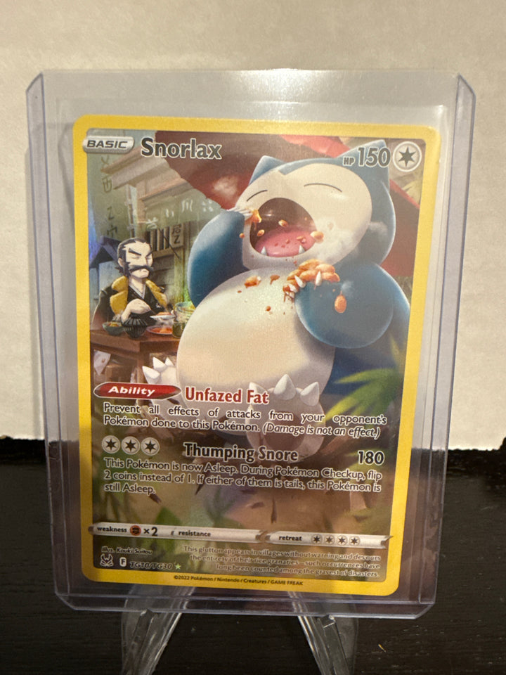 Pokemon TCG 2022 Snorlax Lost Origin Trainer Gallery, TG10/TG30