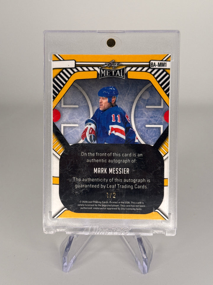 Mark Messier 2025 Leaf Metal Auto, 1/2