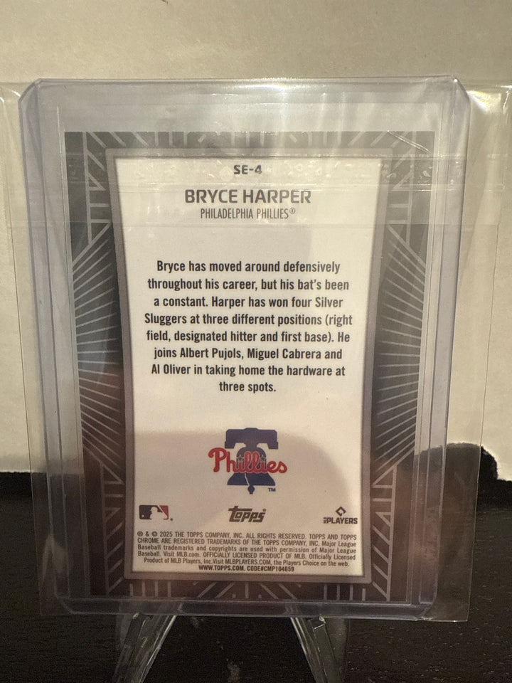 Bryce Harper 2025 Topps Chrome Shadow Etch Refractor
