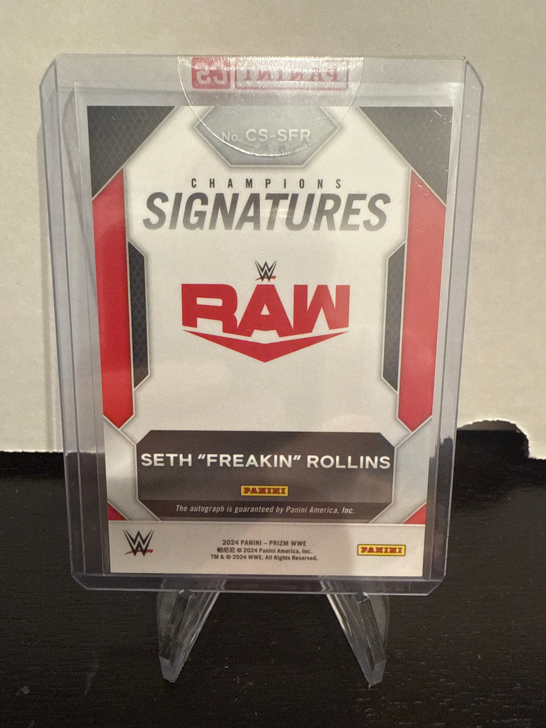 Seth "Freakin" Rollins 2024 Panini Prizm Champion Signatures Auto