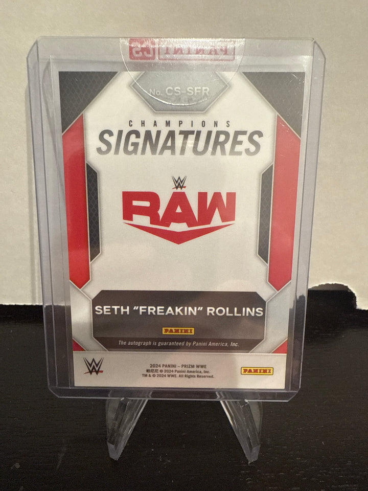 Seth "Freakin" Rollins 2024 Panini Prizm Champion Signatures Auto