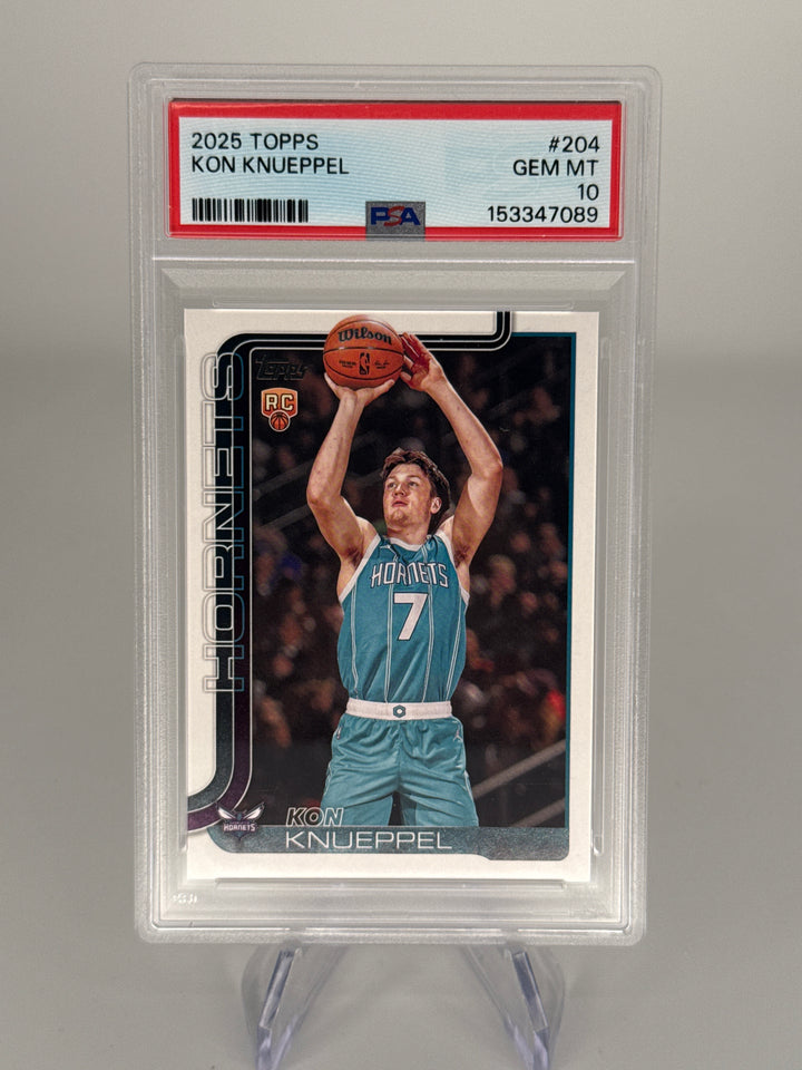 Kon Knueppel 2025 Topps Flagship Basketball Rookie, PSA 10 Gem Mint