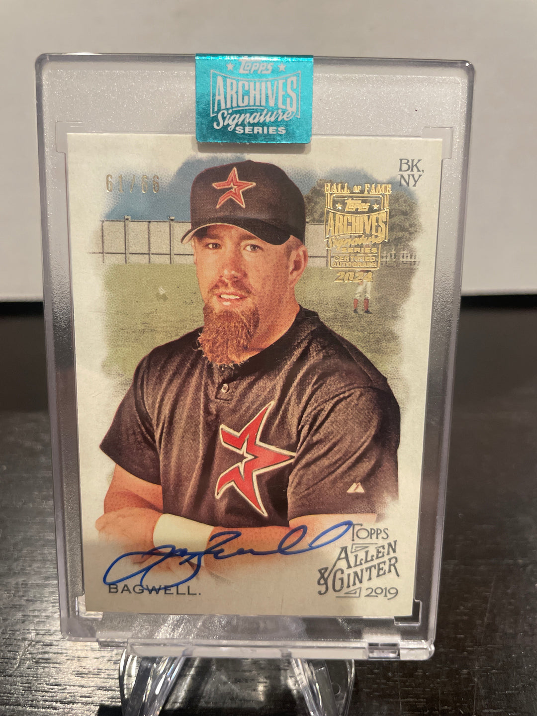直書き ごつく Auto Jeff Bagwell topps Tier One /99