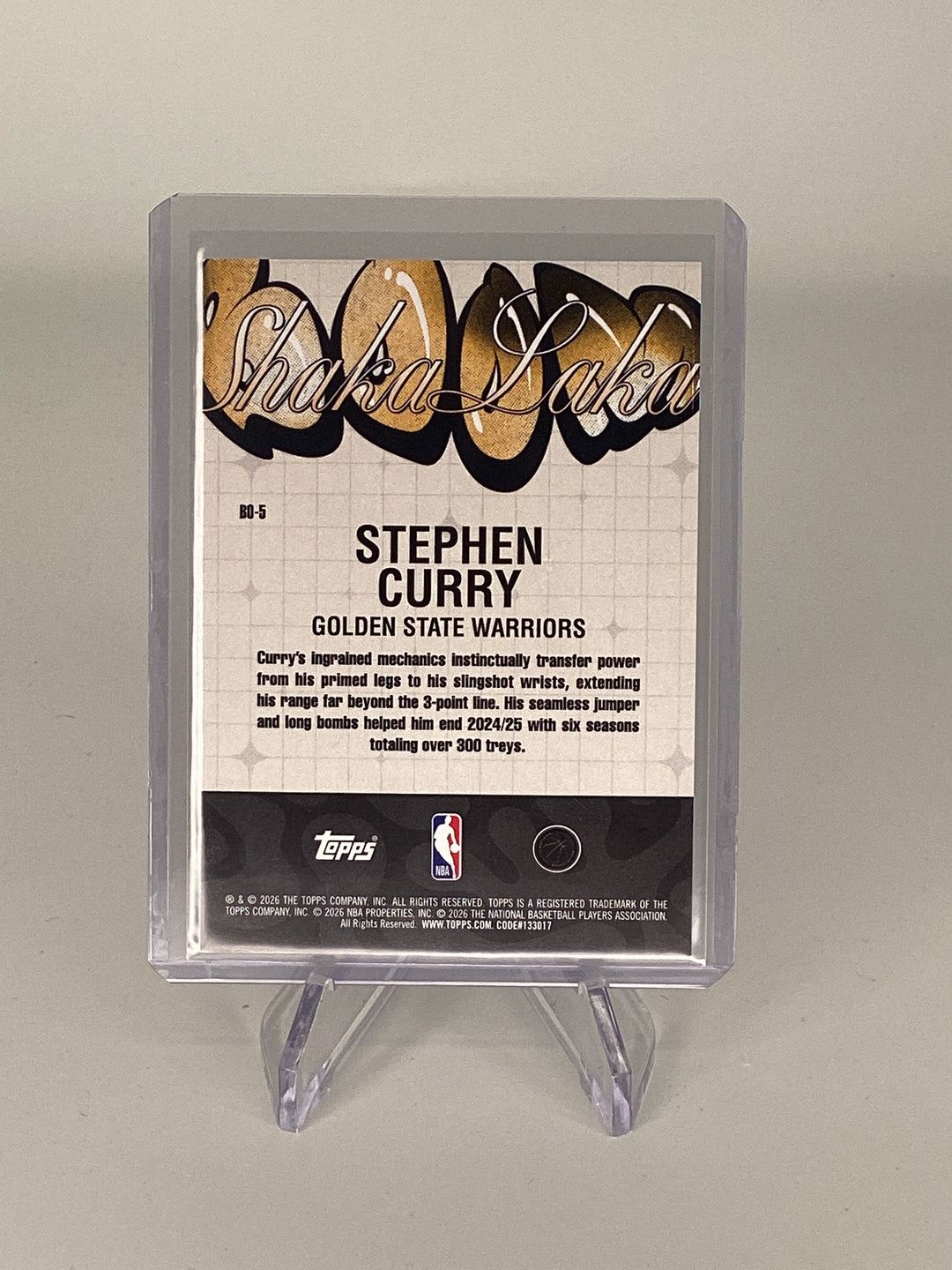 Stephen Curry 2026 Topps NBA Hoops Boom Shaka Laka SSP