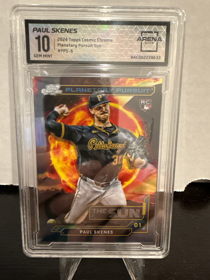 Paul Skenes 2024 Topps Cosmic Chrome Planetary Pursuit Rookie, The Sun, SSP Case Hit, Arena Club 10 Gem Mint