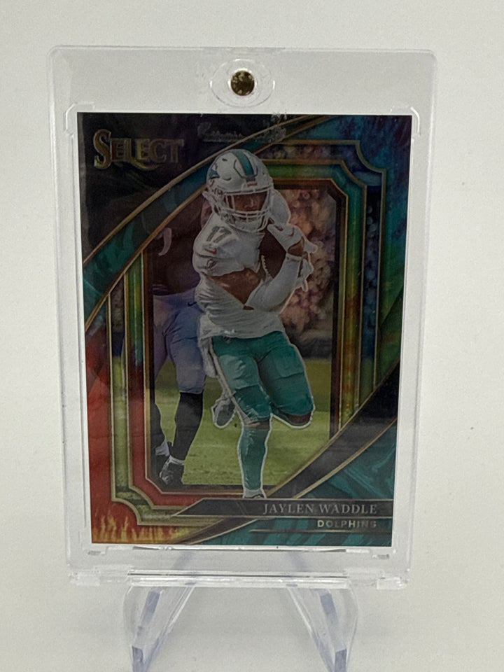 Jaylen Waddle 2022 Panini Select Tie Die Suite Level Prizm, 14/25