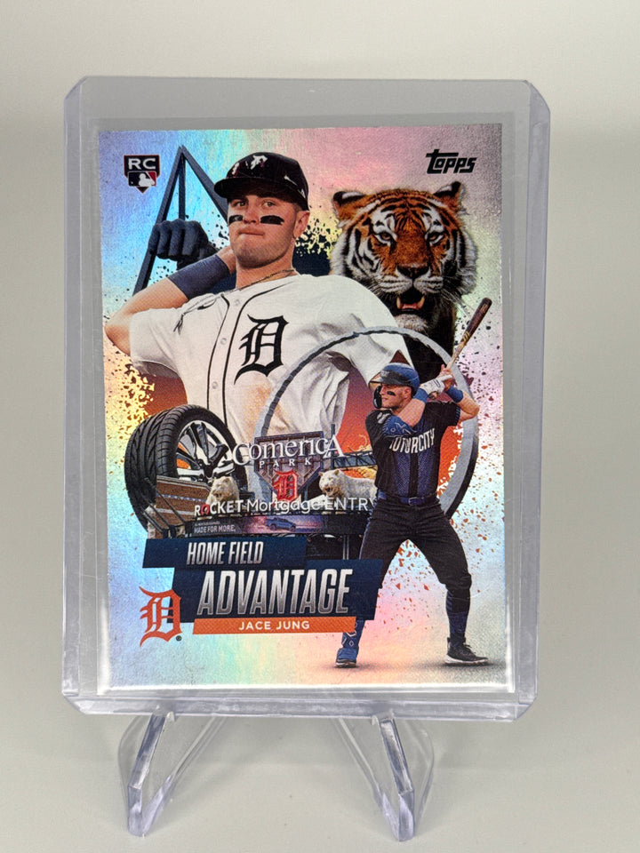 Jace Jung 2025 Topps Series 2 Home Field Advantage SP Rookie