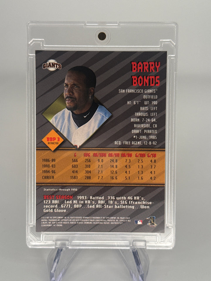 Barry Bonds 1997 Bowman's Best Refractor