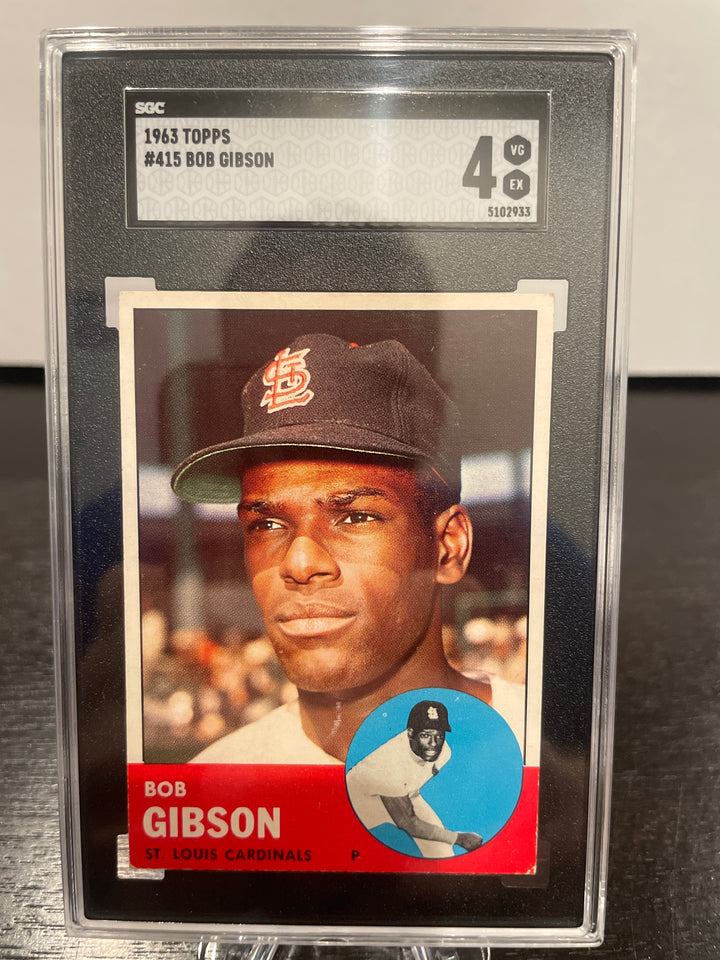 Bob Gibson 1963 Topps, SGC 4