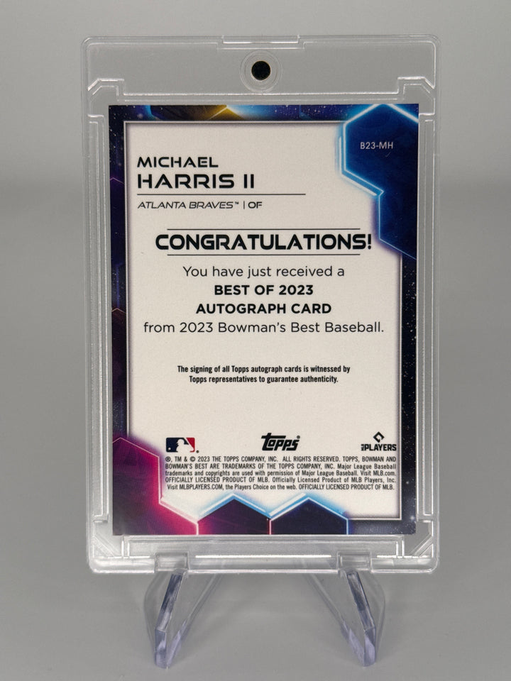 Michael Harris 2023 Bowman's Best, Best of 2023 Rookie Auto