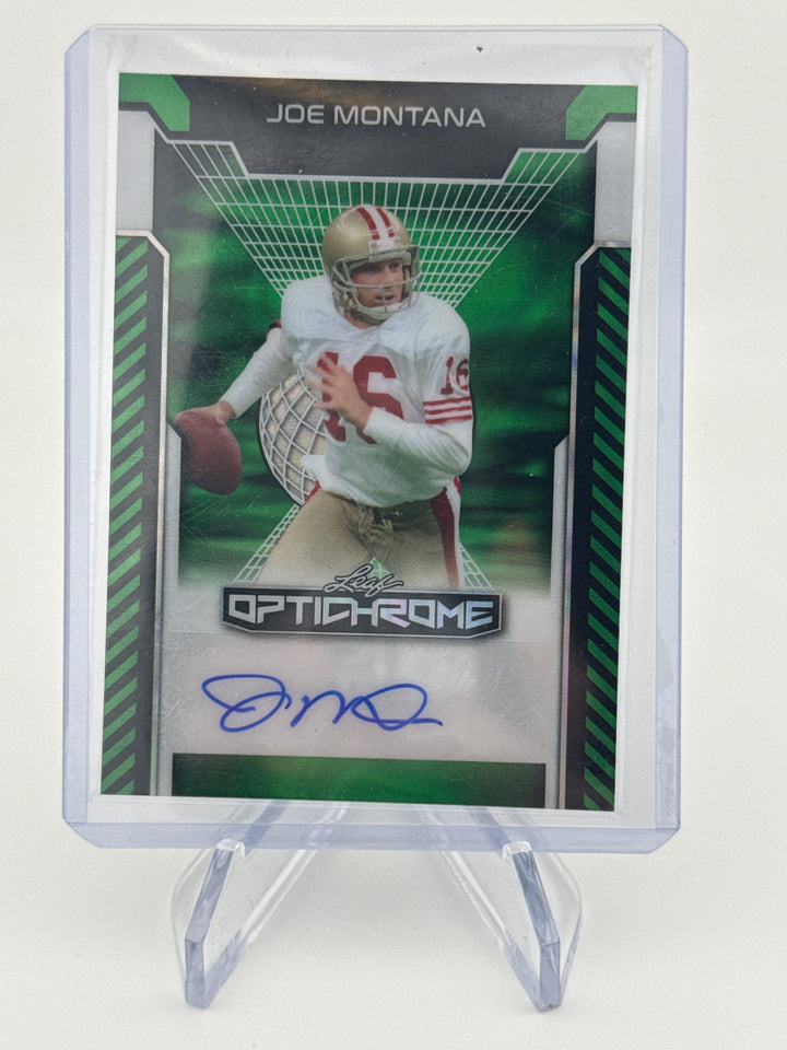 Joe Montana 2025 Leaf Optichrome Auto, 2/6