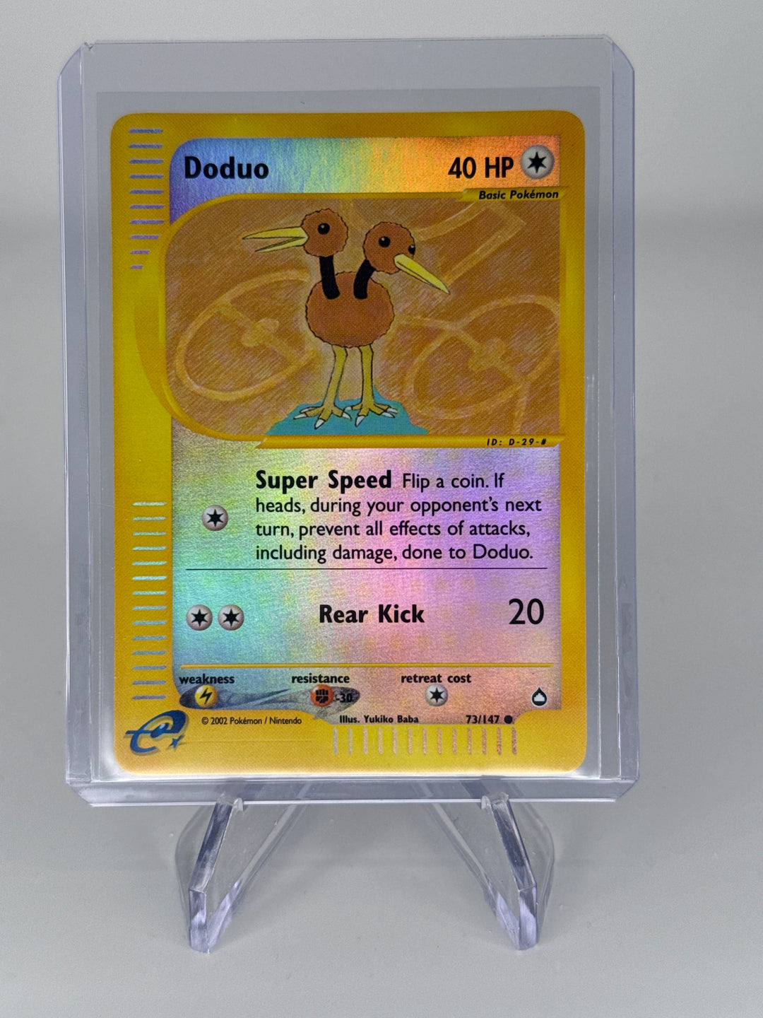Pokemon TCG 2002 Doduo Aquapolis Reverse Holo, 73/147