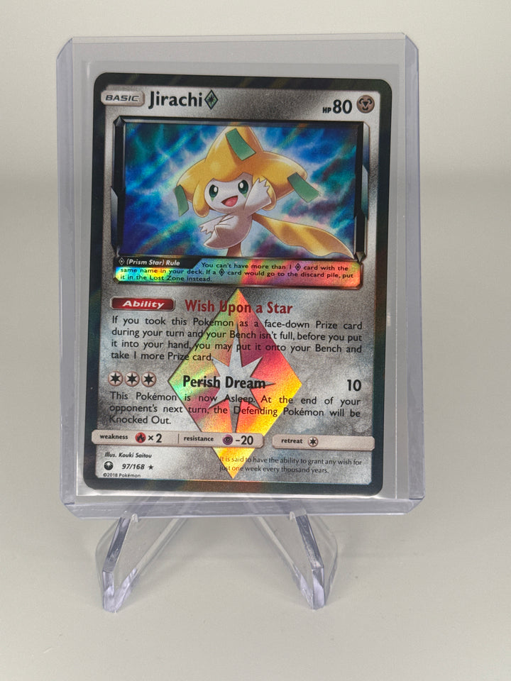 Pokemon TCG 2018 Jirachi Prism Star Celestial Storm Holo, 97/168
