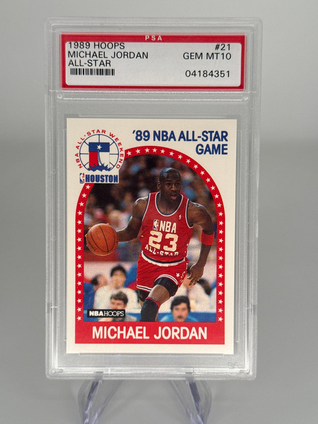 Michael Jordan 1989 Hoops All-Star, PSA 10 Gem Mint