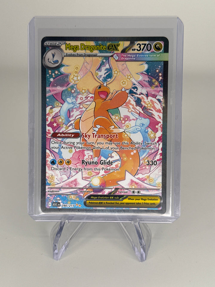 Pokemon TCG 2025 Mega Dragonite EX Mega Ascended Heroes Special Illustration Rare, 290/217