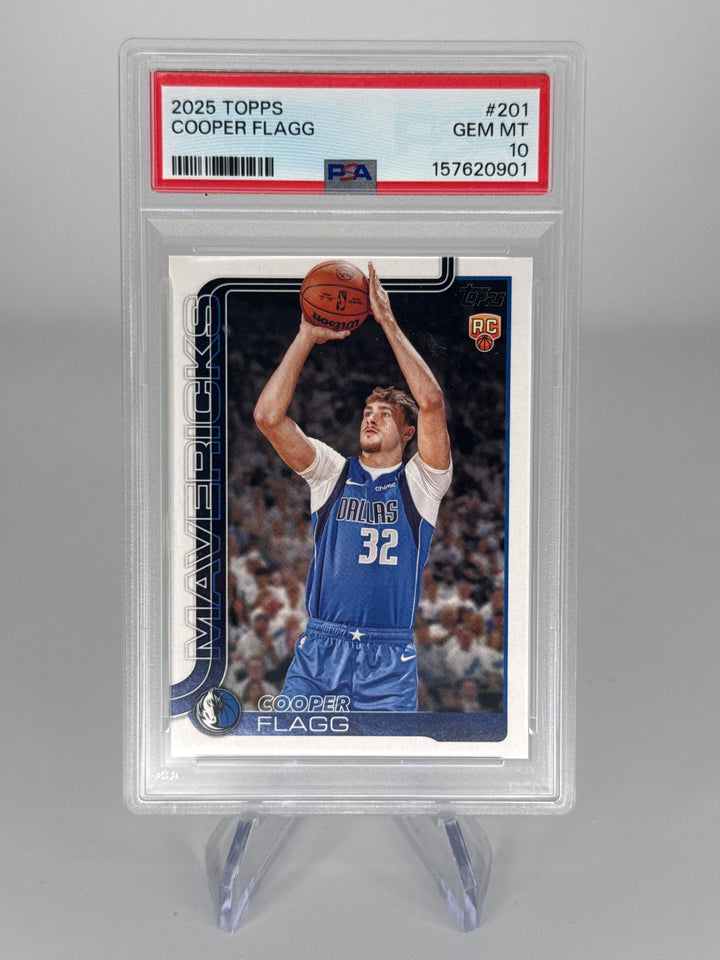 Cooper Flagg 2025 Topps Flagship Basketball Rookie, PSA 10 Gem Mint
