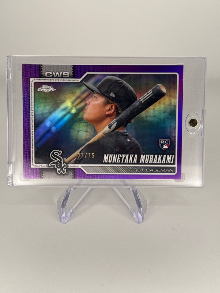 Munetaka Murakami 2026 Topps Chrome Image Variation Purple Refractor Rookie, 27/75