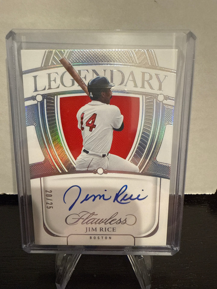 Jim Rice 2024 Panini Flawless Legendary Auto, 20/25
