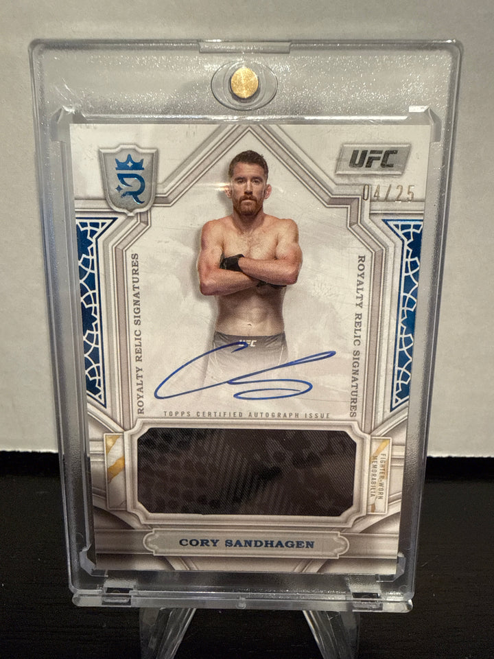 Cory Sandhagen 2024 Topps Royalty UFC Relic Auto, 04/25