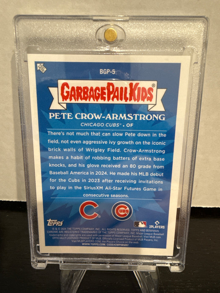 Pete Crow-Armstrong 2024 Bowman Chrome Mega Box Planted Pete Garbage Pail Kids SSP Case Hit Rookie