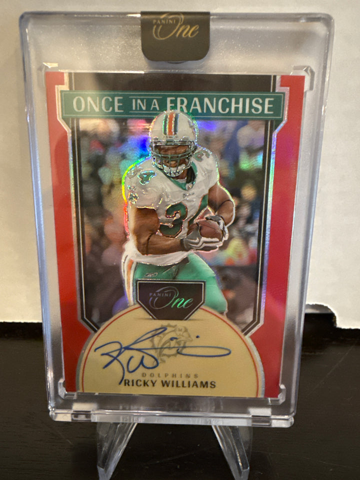 Ricky Williams 2024 Panini One Once in a Franchise Auto, 02/60