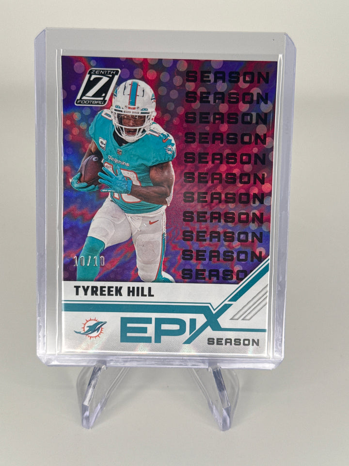 Tyreek Hill 2023 Panini Zenith Epix Purple Play, 10/10