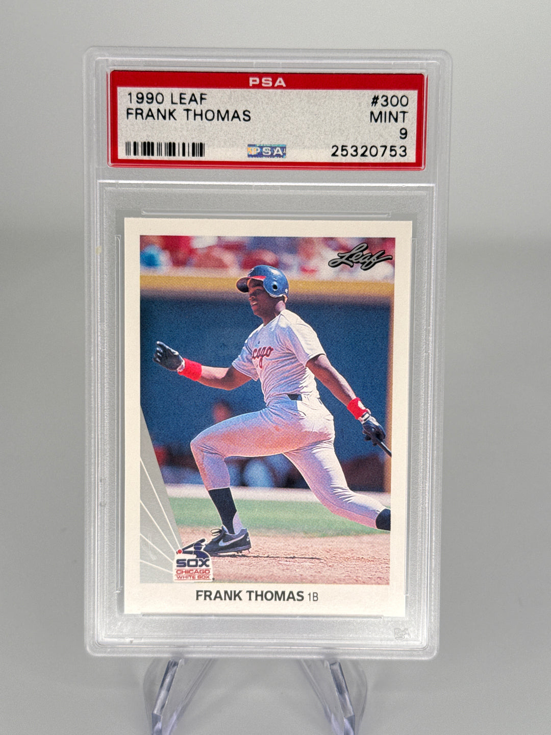 Frank Thomas 1990 Leaf Rookie, PSA 9 Mint