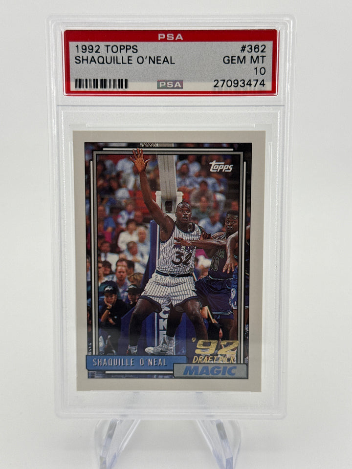 Shaquille O'Neal 1992 Topps Rookie, PSA 10 Gem Mint