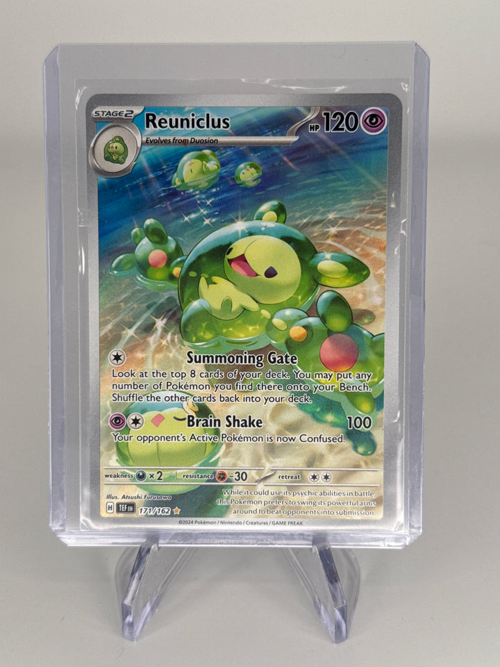 Pokemon TCG 2024 Reuniclus Temporal Forces Full Art Illustration Rare, 171/162