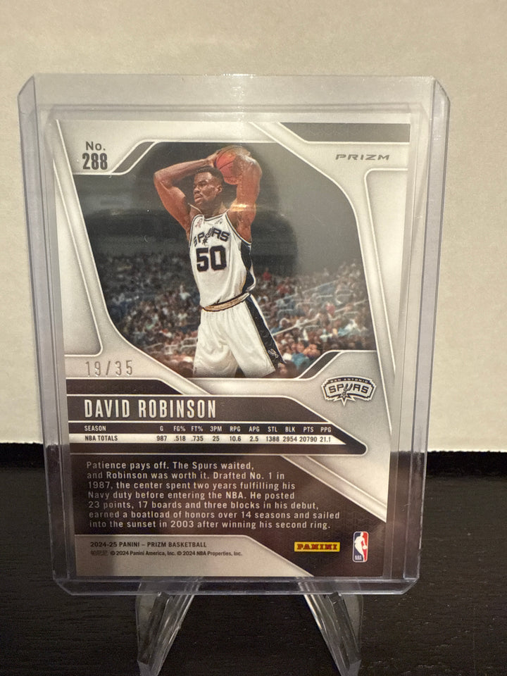 David Robinson 2024 Panini Prizm Red Lazer, 19/35