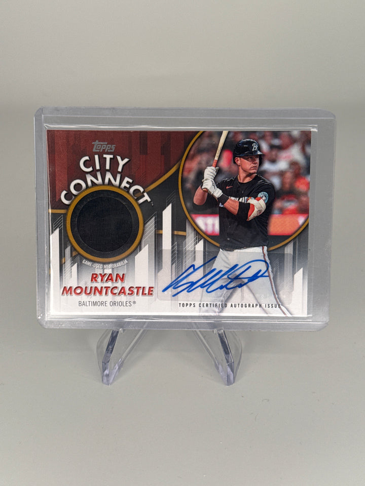 Ryan Mountcastle 2026 Topps City Connect Auto Relic Gold, 10/50
