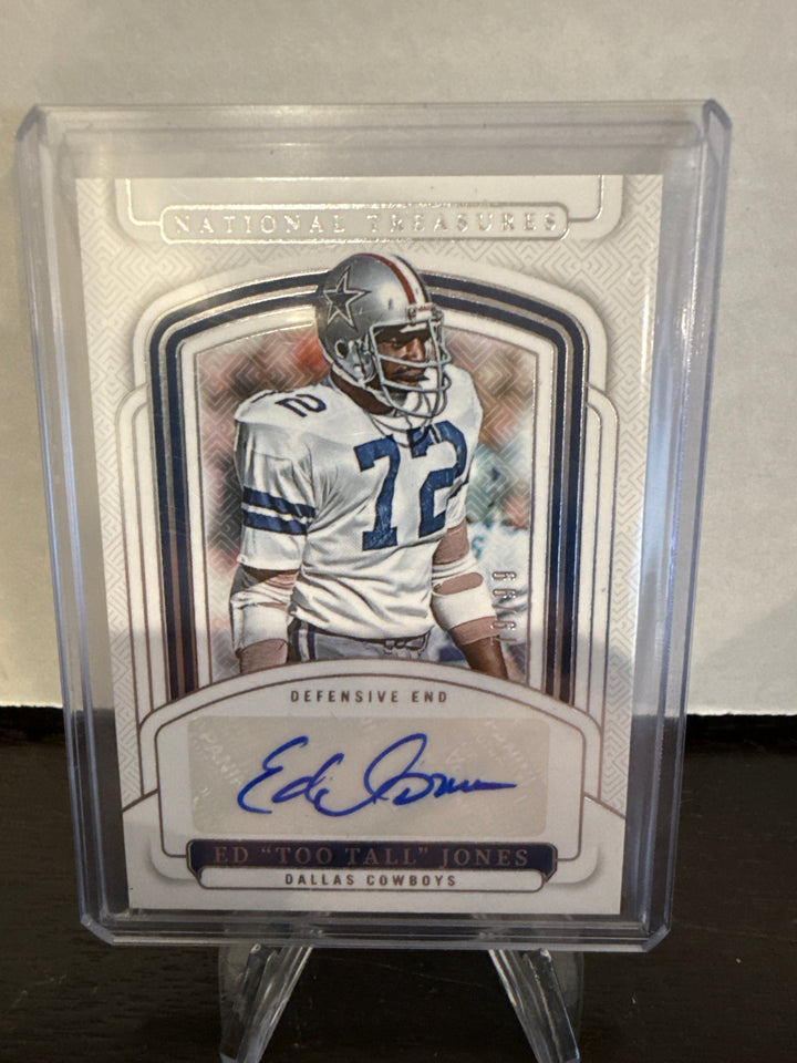 Ed "Too Tall" Jones 2024 Panini National Treasures Auto, 79/99