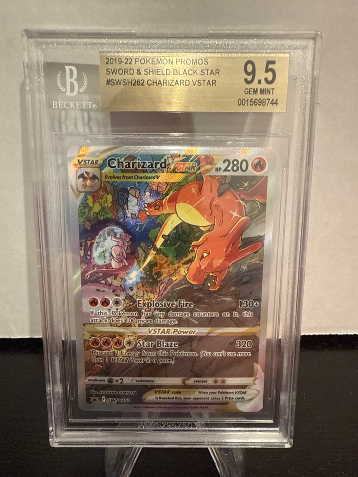 Pokémon TCG 2022 Charizard VStar Black Star Promo Ultra Rare Holofoil, SWSH262, BGS 9.5 Gem Mint