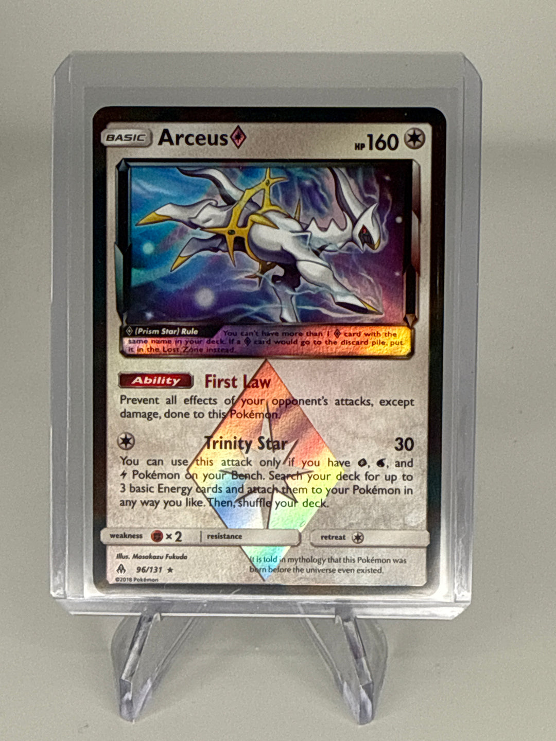 Pokemon TCG 2018 Arceus Forbidden Light Holo Prism Star, 96/131