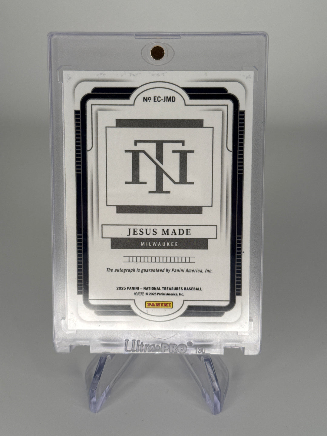 Jesus Made 2025 Panini National Treasures Ecklar's Choice Auto, 34/49