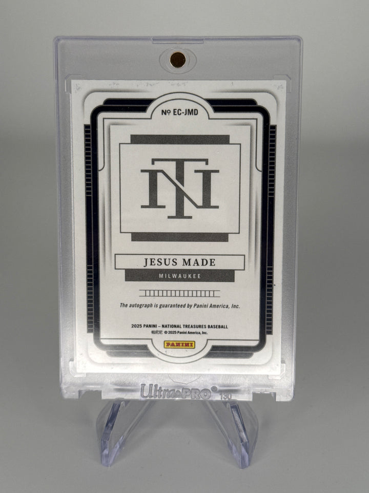 Jesus Made 2025 Panini National Treasures Ecklar's Choice Auto, 34/49