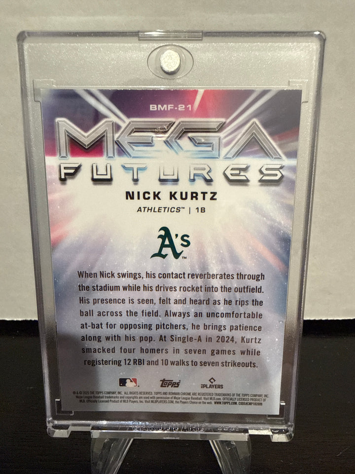 Nick Kurtz 2025 Bowman Chrome Mega Futures SSP Case Hit
