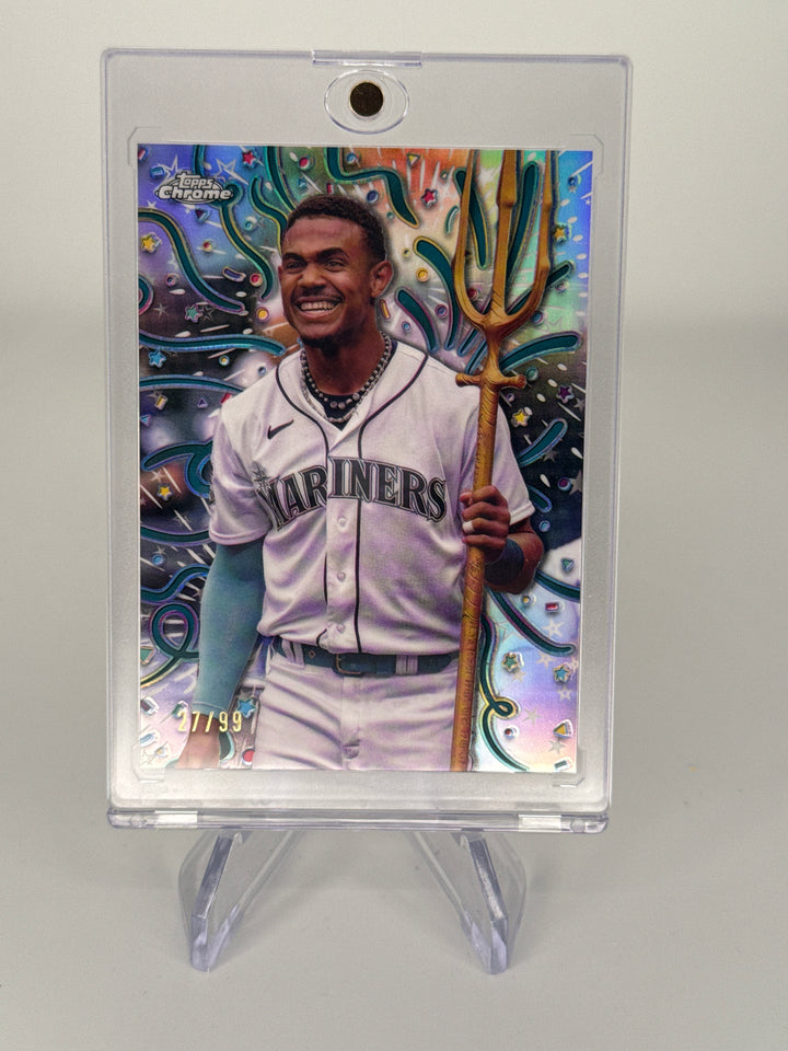 Julio Rodriguez 2024 Topps Chrome  Celebracion SSP, 27/99