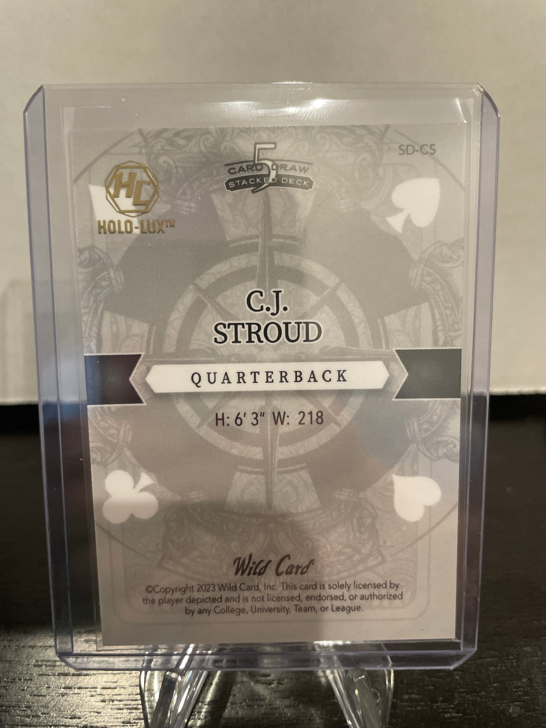 CJ Stroud 2023 Wild Card Chrome 1/1 Hobby Card Shop