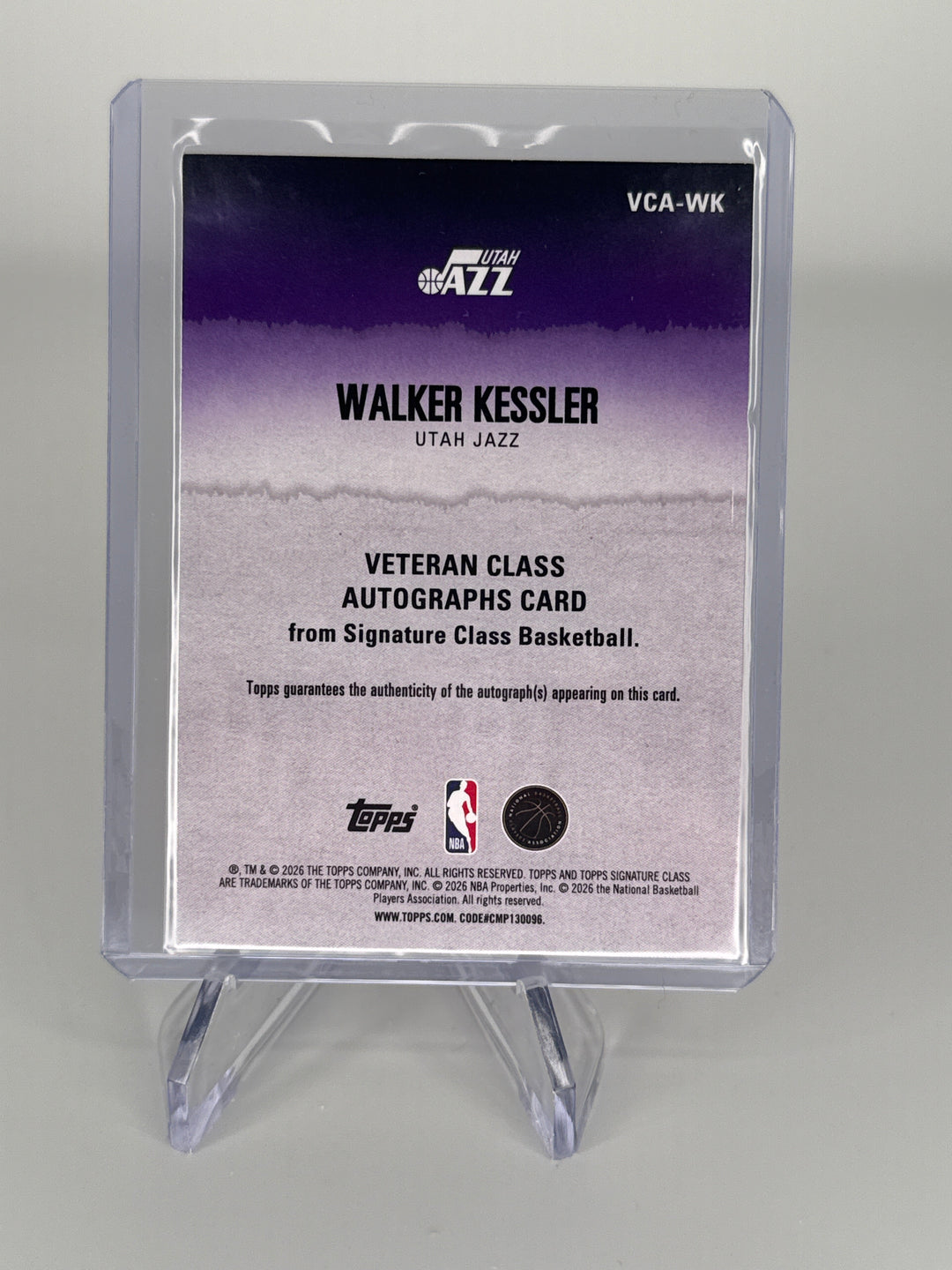 Walker Kessler 2025 Topps Signature Class Red Auto, 21/25
