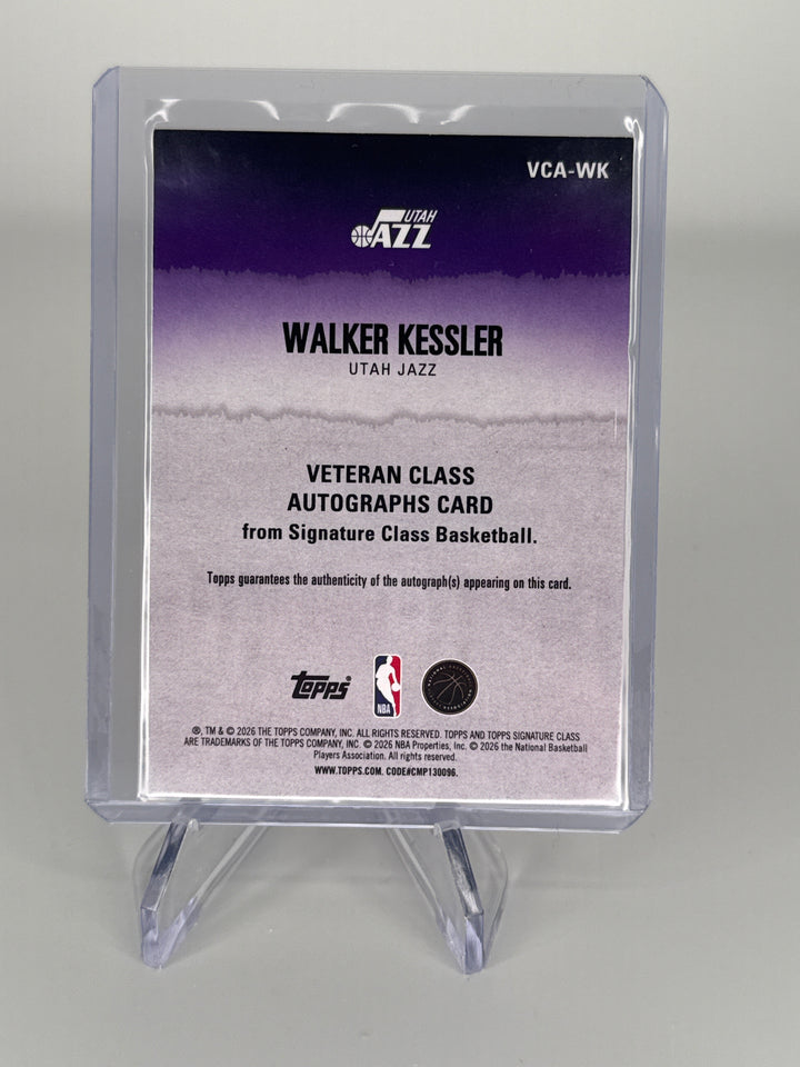 Walker Kessler 2025 Topps Signature Class Red Auto, 21/25