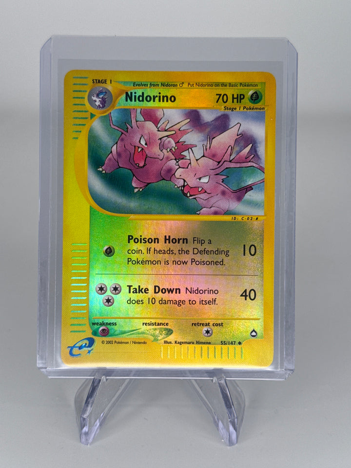 Pokemon TCG 2002 Nidorino Aquapolis Reverse Holo, 55/147