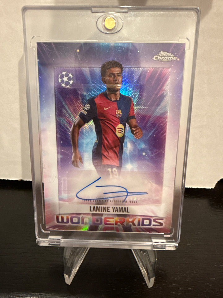 Lamine Yamal 2025 Topps Chrome Wonderkids Auto