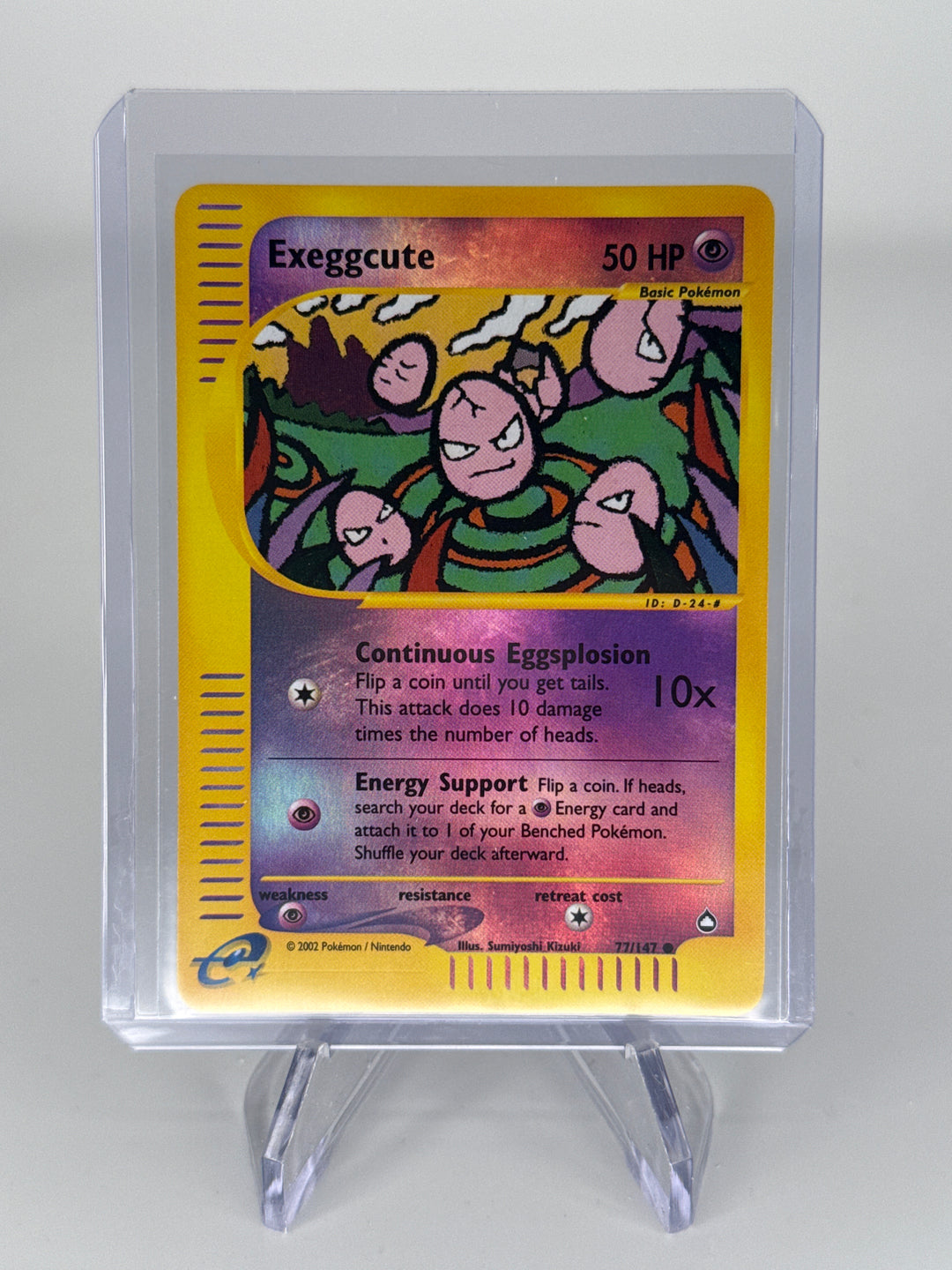 Pokemon TCG 2002 Exeggcute Aquapolis Reverse Holo, 77/147