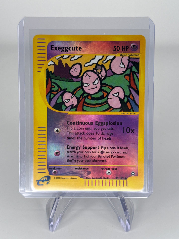 Pokemon TCG 2002 Exeggcute Aquapolis Reverse Holo, 77/147