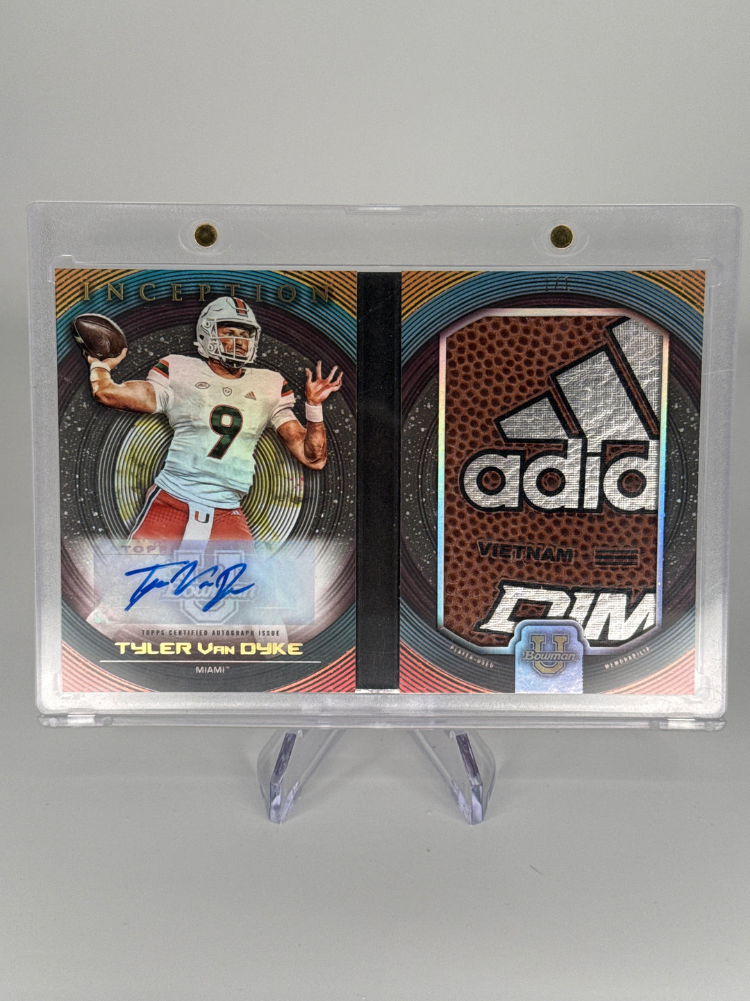Tyler Van Dyke 2022 Bowman University Inception 1/1 Booklet