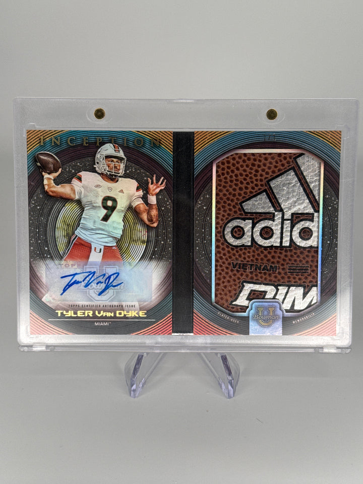 Tyler Van Dyke 2022 Bowman University Inception 1/1 Booklet