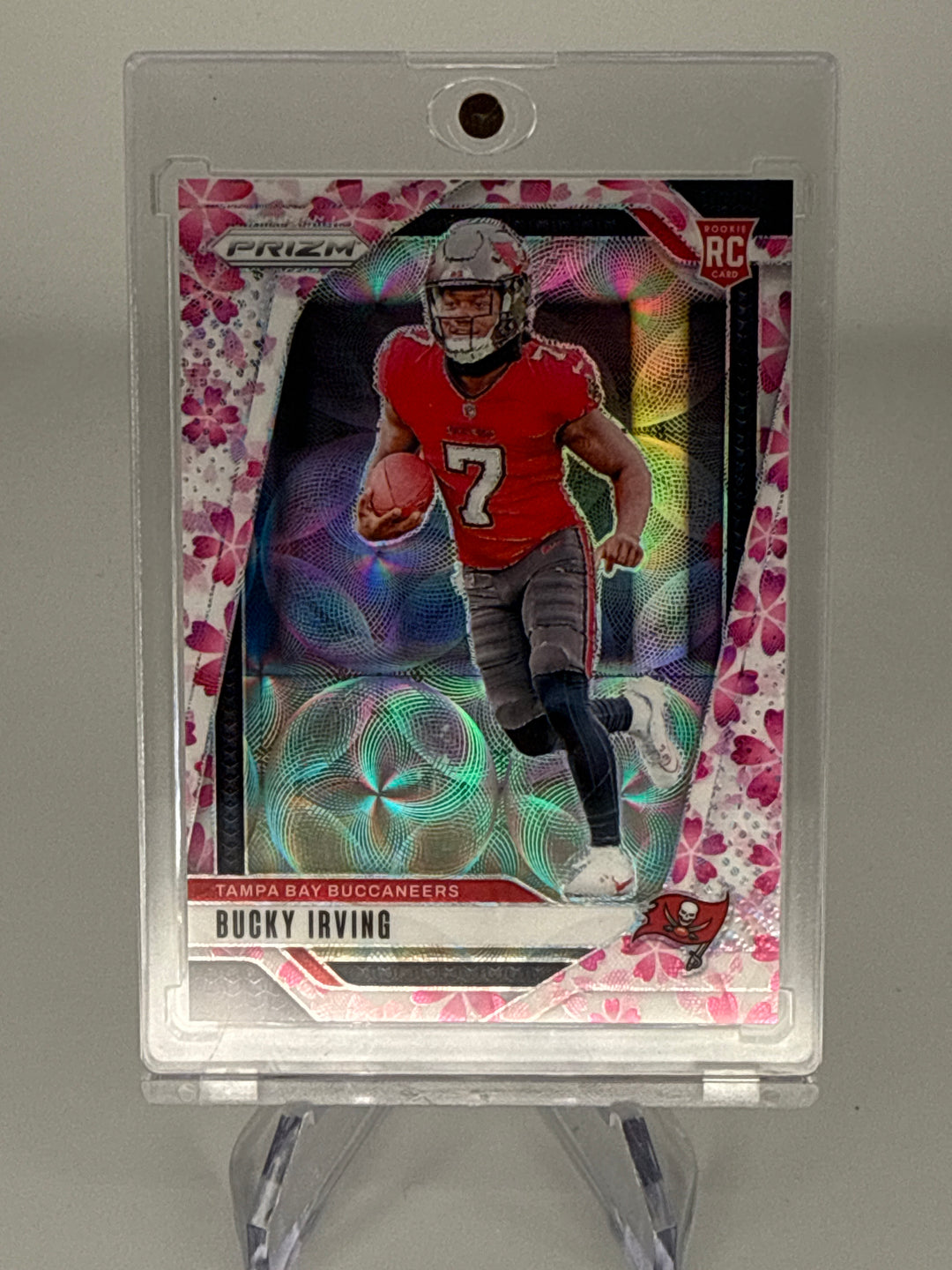 Bucky Irving 2025 Panini Prizm Cherry Blossom Prizm Rookie, 02/15